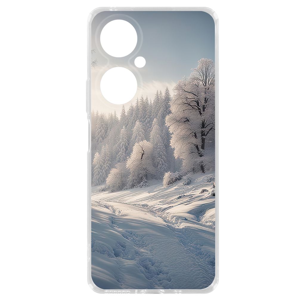 Чехол-накладка Krutoff Clear Case Снег для Huawei Nova 11i