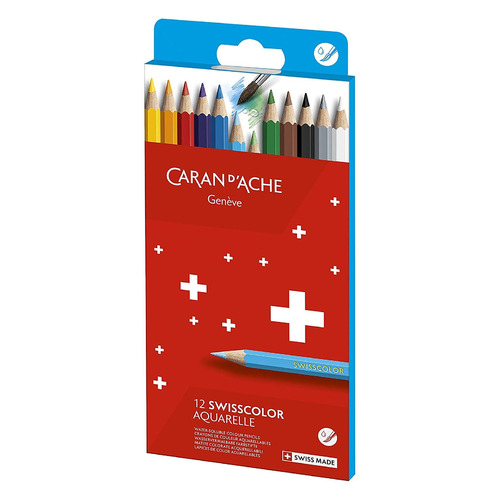 фото Карандаши цветные carandache swisscolor 1285.812 1285.812 дерево 2.8мм 12шт caran d’ache