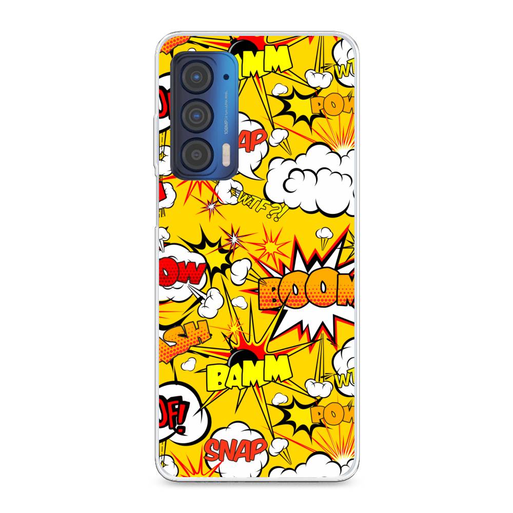

Чехол для Motorola Edge (2021) "Поп Арт эффекты", Желтый;белый;оранжевый, 242950-6