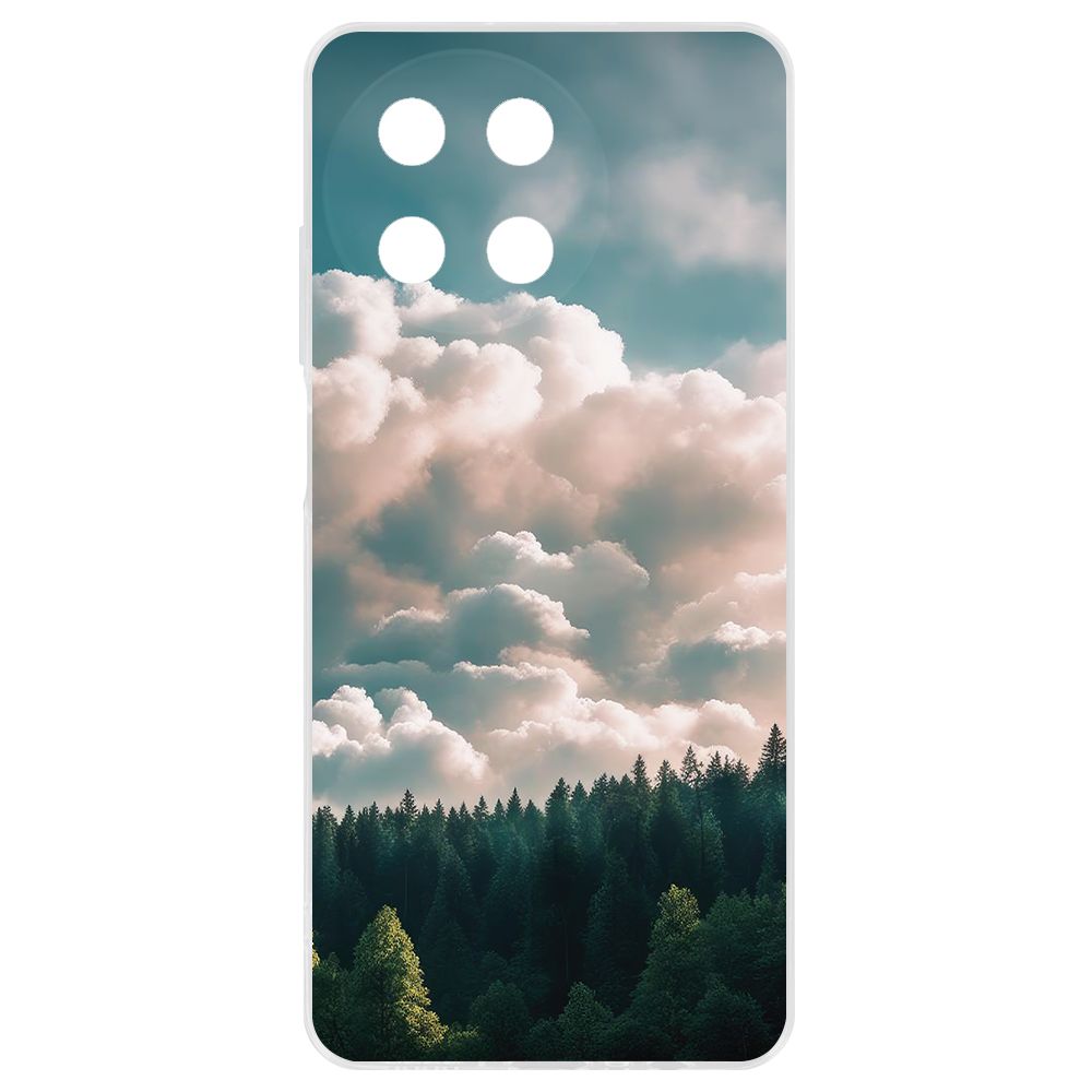 

Чехол-накладка Krutoff Clear Case Облачно для Realme 11 4G, Прозрачный