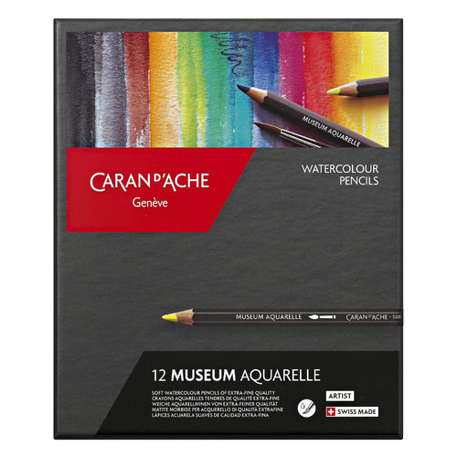

Карандаши цветные Carandache Museum 3510.312 3510.312 дерево 3.8мм коробка картонная 12шт, 3510.312