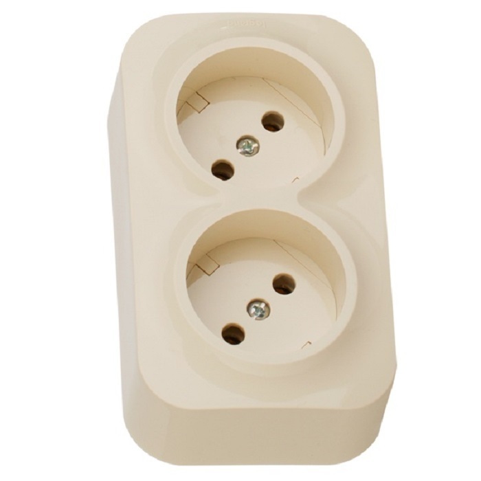 

Комплект розеток из 2шт. двойные Legrand Quteo б/з 782242.2, Бежевый