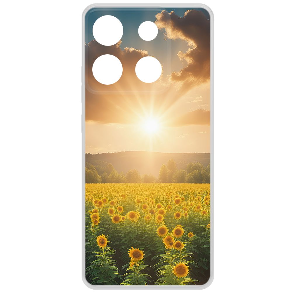 

Чехол-накладка Krutoff Clear Case Солнечно для Infinix Smart 7 Plus, Прозрачный