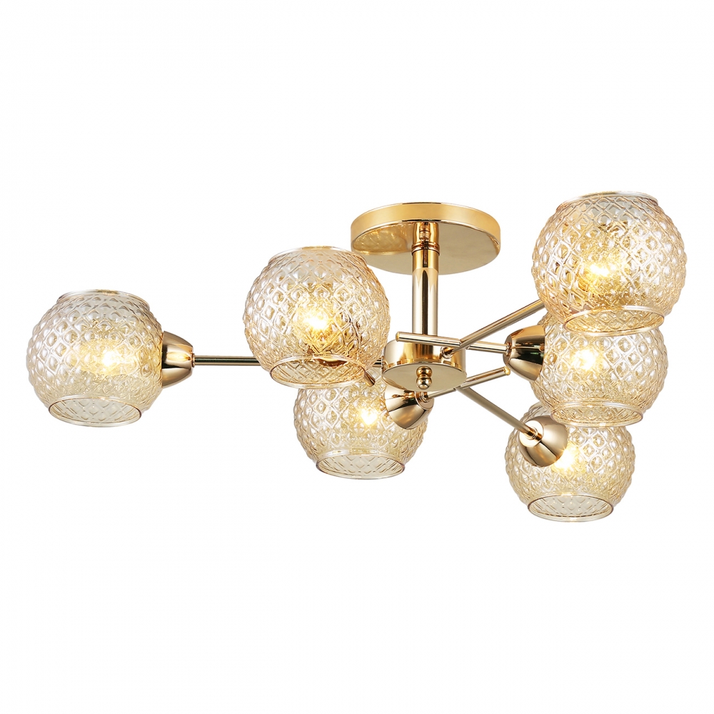 

Потолочная люстра Escada 1173/6P E27*40W Gold SALLY