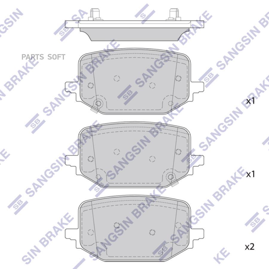 

Колодки Торм.Диск.Задн. Ford Explorer 20-22 Lincoln Avlator 20-2