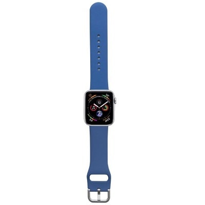 

Ремешок Apple Watch 42 mm с металлическим креплением голубой