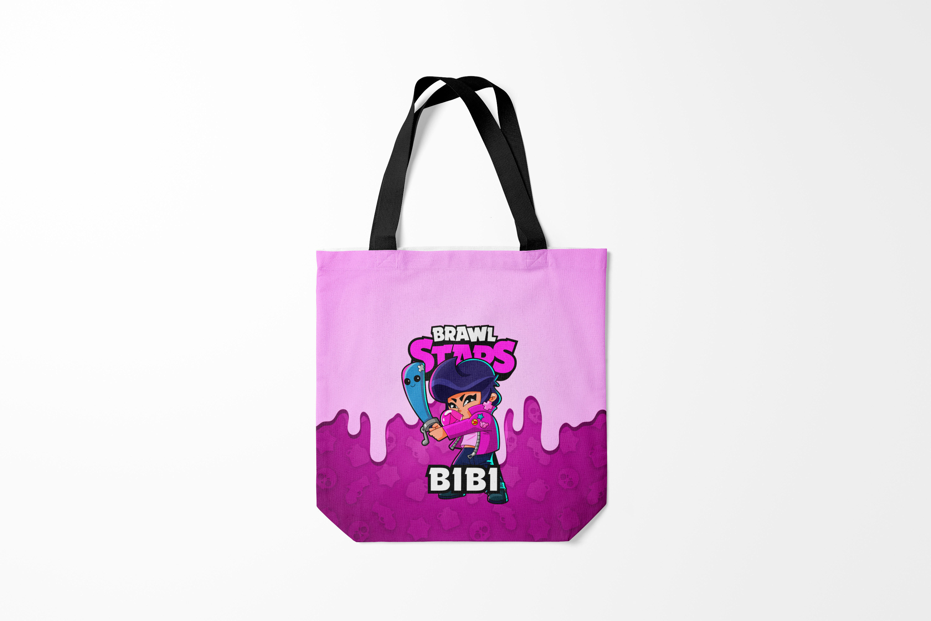 

Сумка шoппер унисекс Burnettie Brawl Stars BIBI, розовый, Brawl Stars BIBI