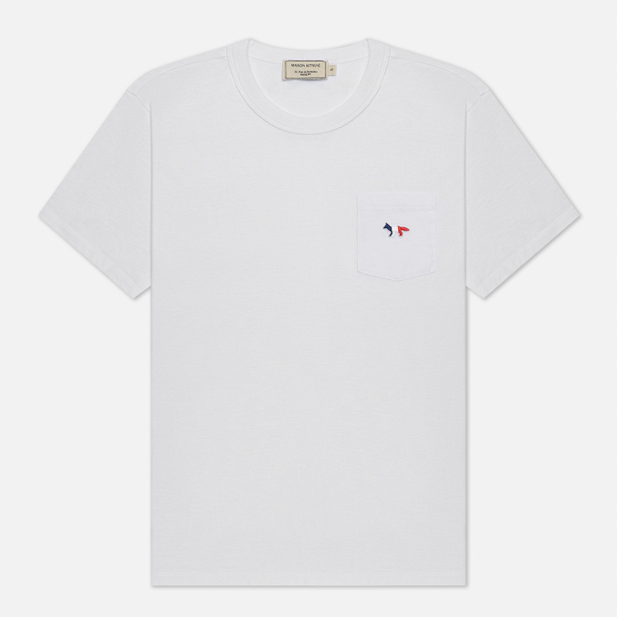 фото Футболка женская maison kitsune fw00107kj0010-p100 белая xs