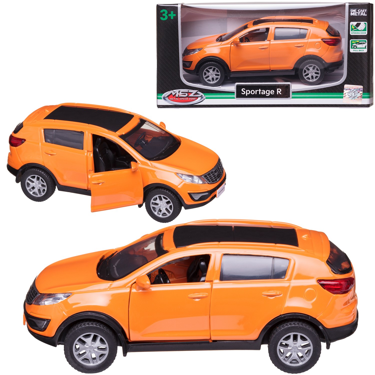 

Машинка MSZ серия 1:43 Kia Sportage R, цвет терракотовый, инерционная, двери открываются, Коричневый, WE-15963O