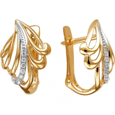 

Серьги из красного золота Эстет 01С1112093Р, фианит, 01С1112093Р