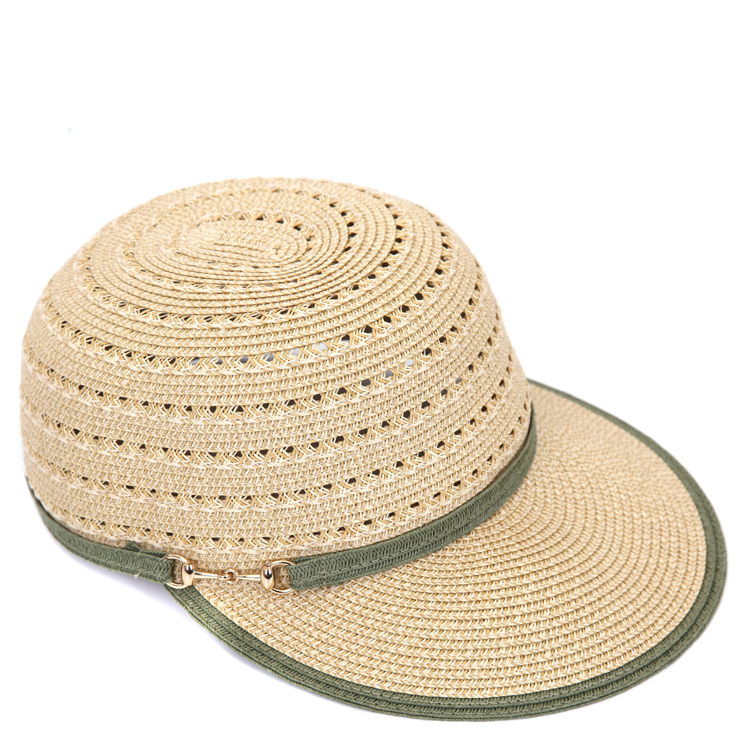Шляпа женская FABRETTI HG148-1.15, бежевый/зеленый