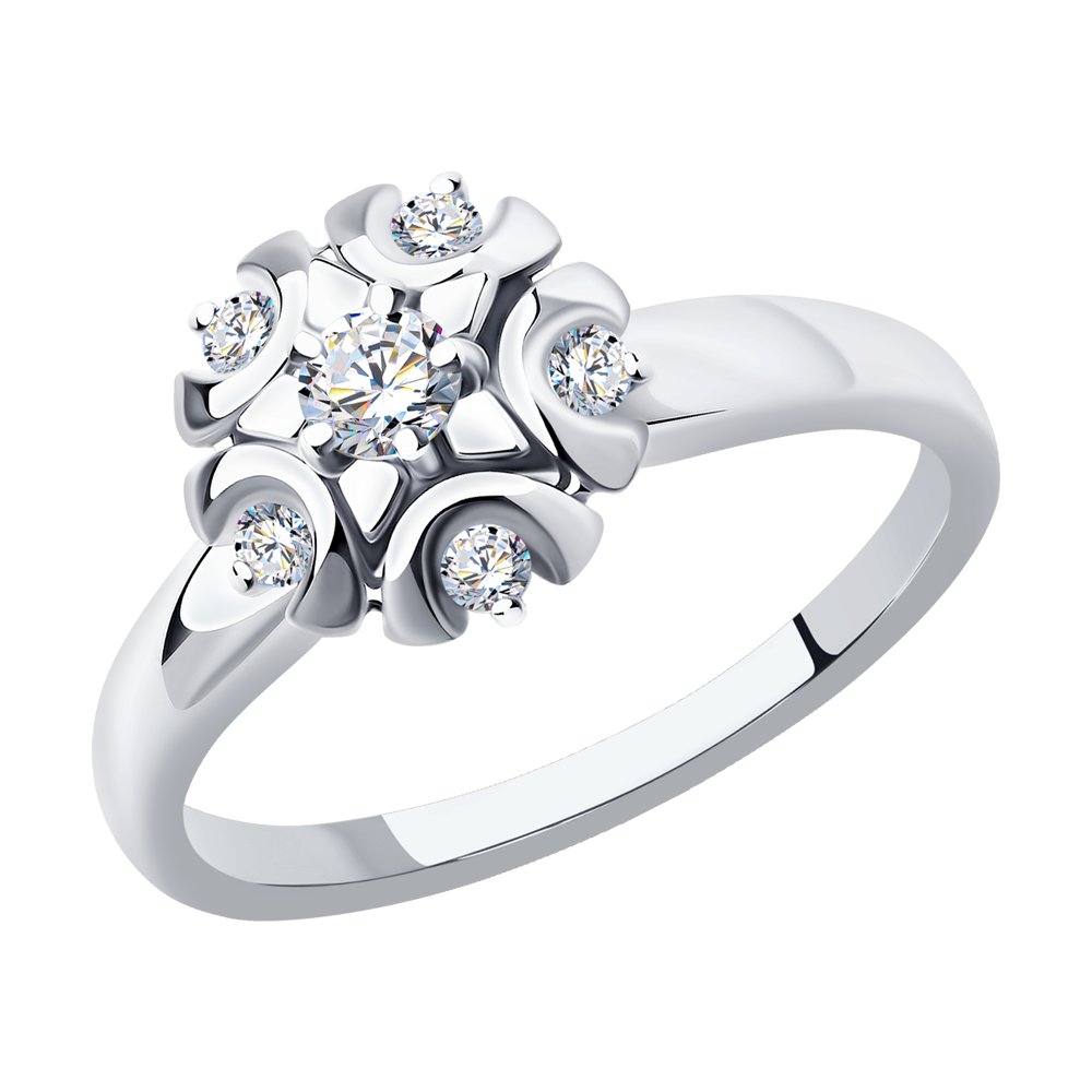 

Кольцо из белого золота с бриллиантом р.  SOKOLOV Diamonds 1012148-3, 1012148-3