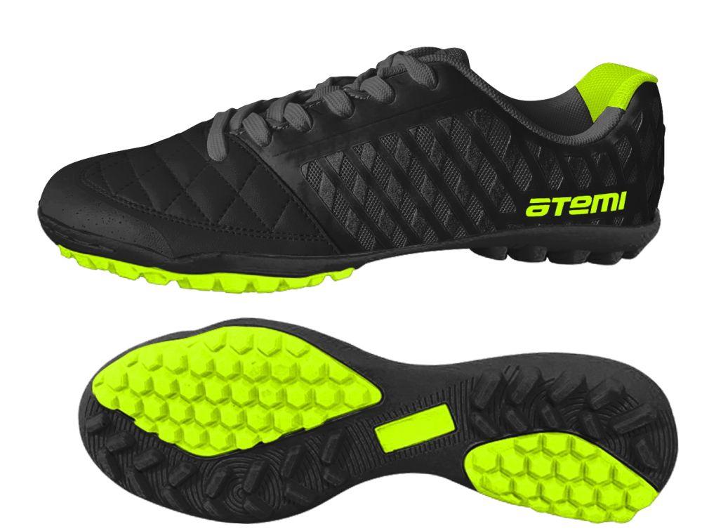 

Бутсы футбольные Atemi, черн./зеленый, синтетическая кожа, р.37, SD700 TURF