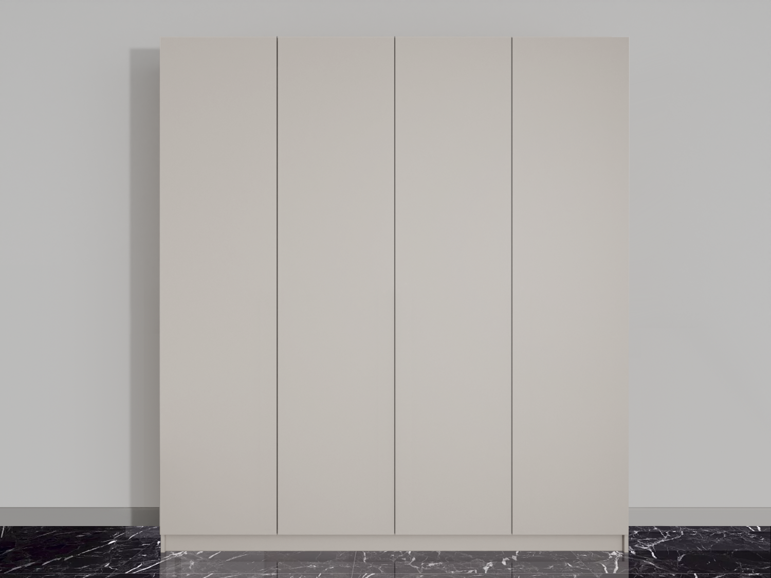 

Шкаф распашной QualisMebel Марсель 2 1600х550х2100, кашемир, Серый, Марсель 2