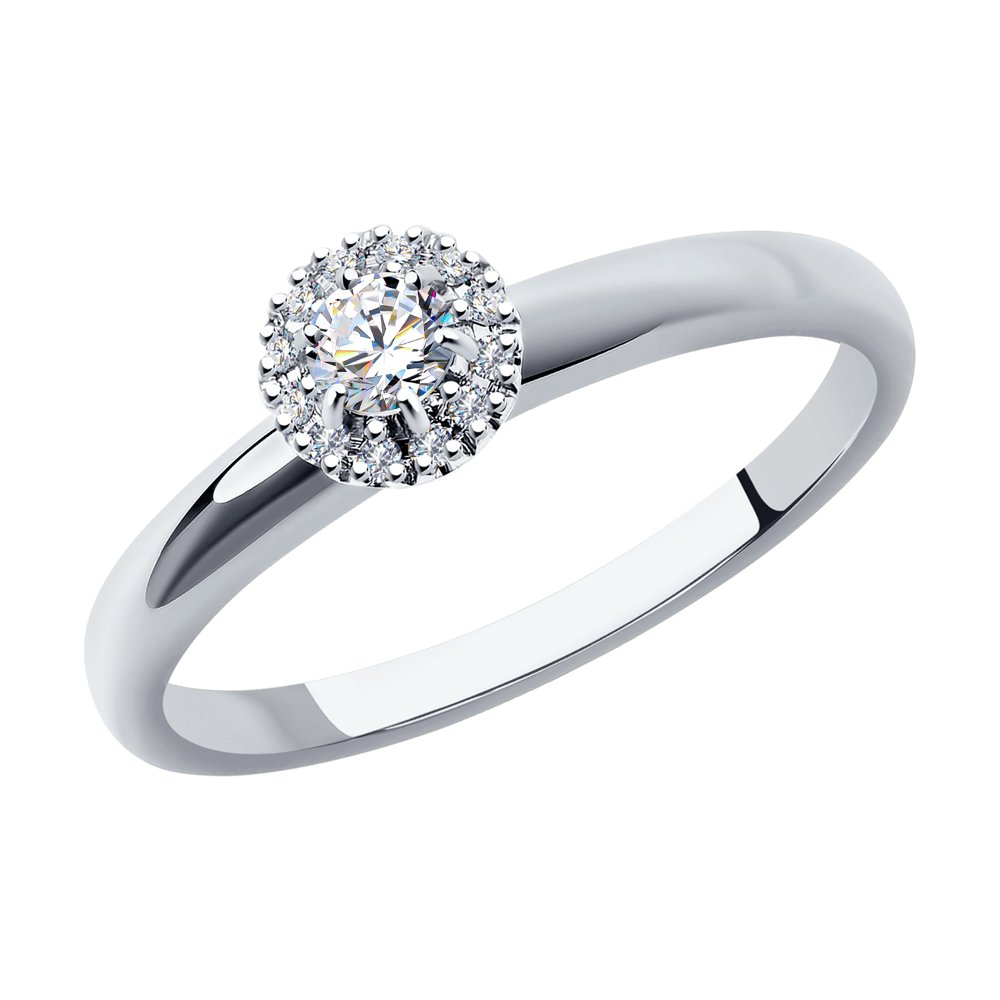 

Кольцо из золота р. 19,5 SOKOLOV Diamonds 1012115-3, бриллиант, 1012115-3