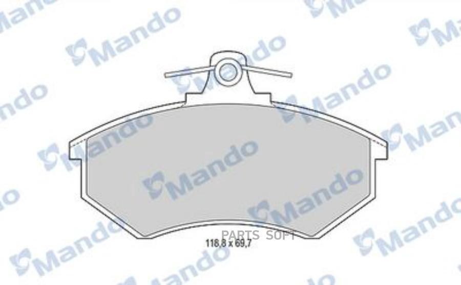

Колодки тормозные VW Passat B3,B4 AUDI 80 передние 4шт. MANDO MANDO