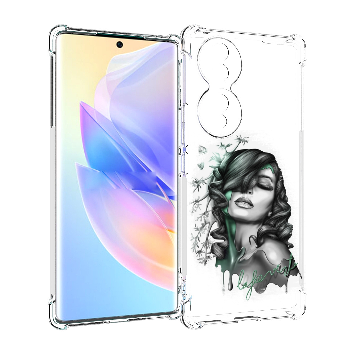

Чехол MyPads Девушка 2 для Honor 70, Прозрачный, Tocco