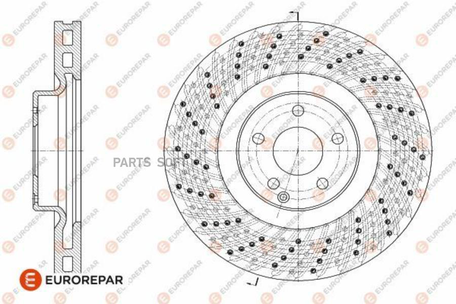 

EUROREPAR Диск тормозной MERCEDES W211/C215/R230 55/65 AMG передний