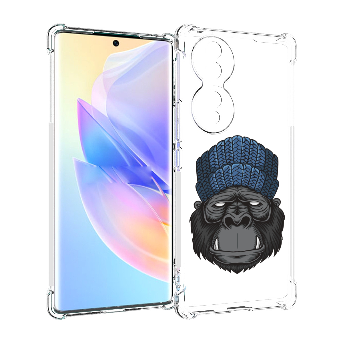 

Чехол MyPads Горила для Honor 70, Прозрачный, Tocco