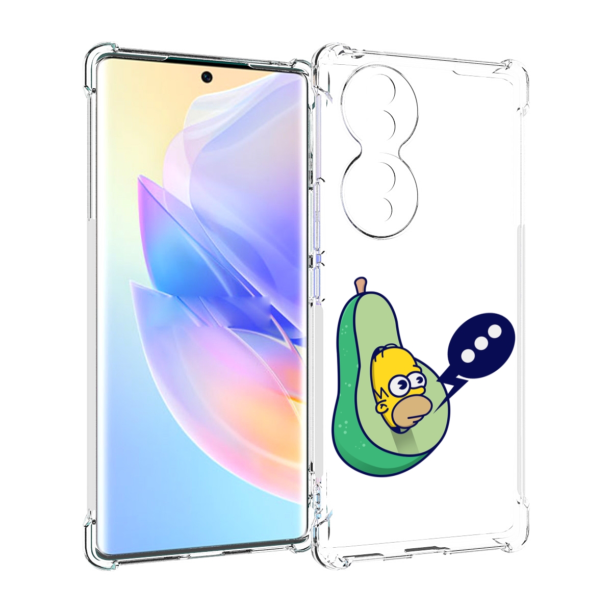 

Чехол MyPads Гомер-авокадо для Honor 70, Прозрачный, Tocco