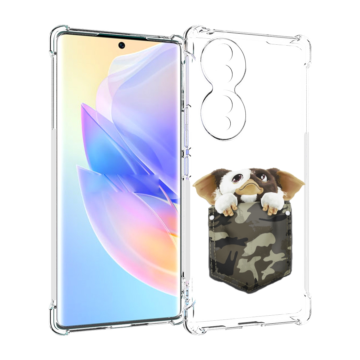 

Чехол MyPads Гизмо для Honor 70, Прозрачный, Tocco