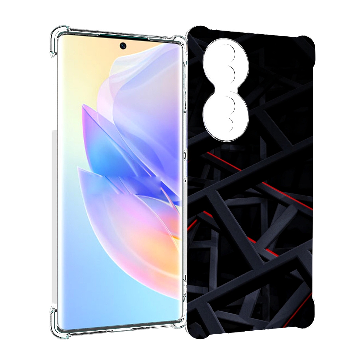 

Чехол MyPads Геометрия для Honor 70, Прозрачный, Tocco
