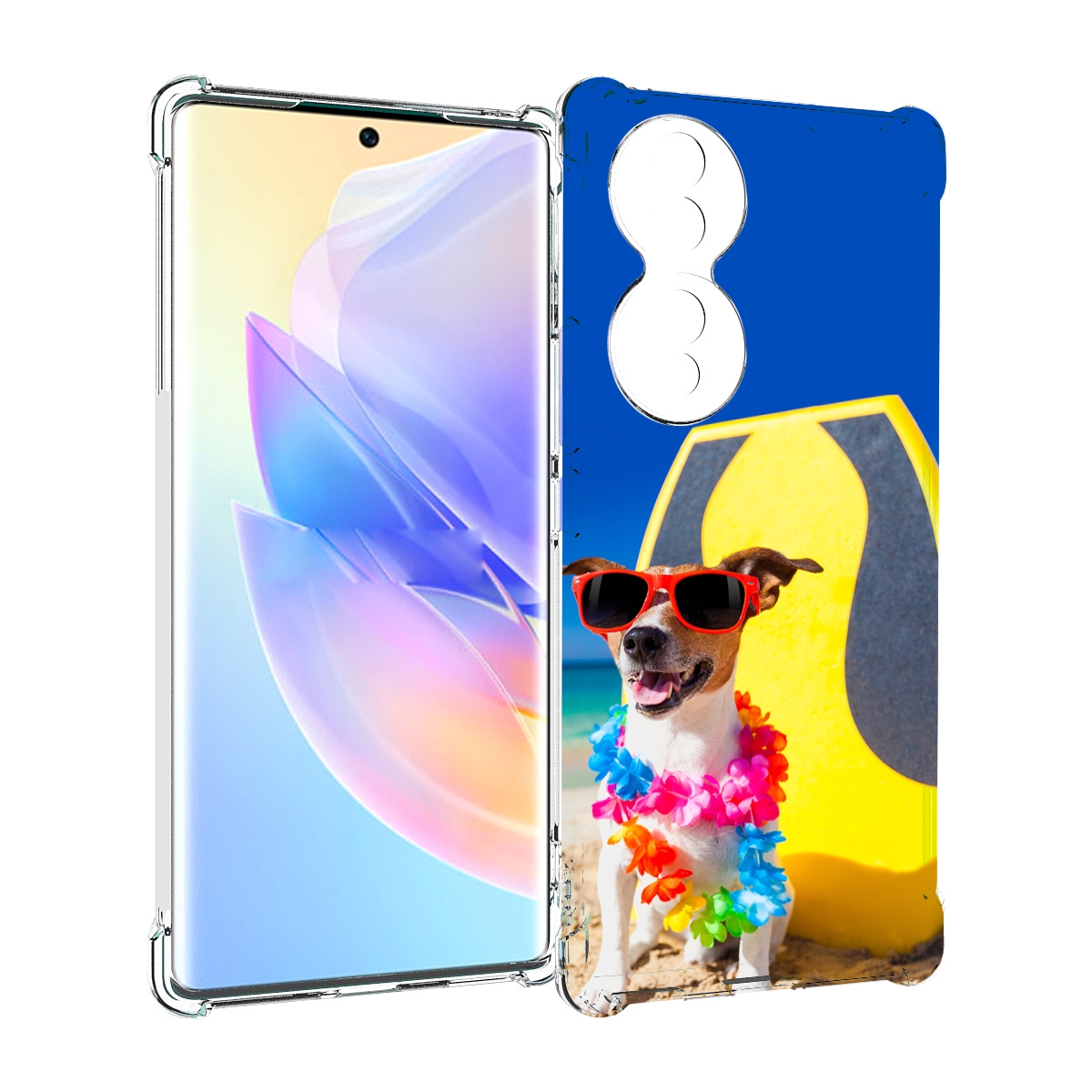 

Чехол MyPads Гавайская-собака для Honor 70, Прозрачный, Tocco