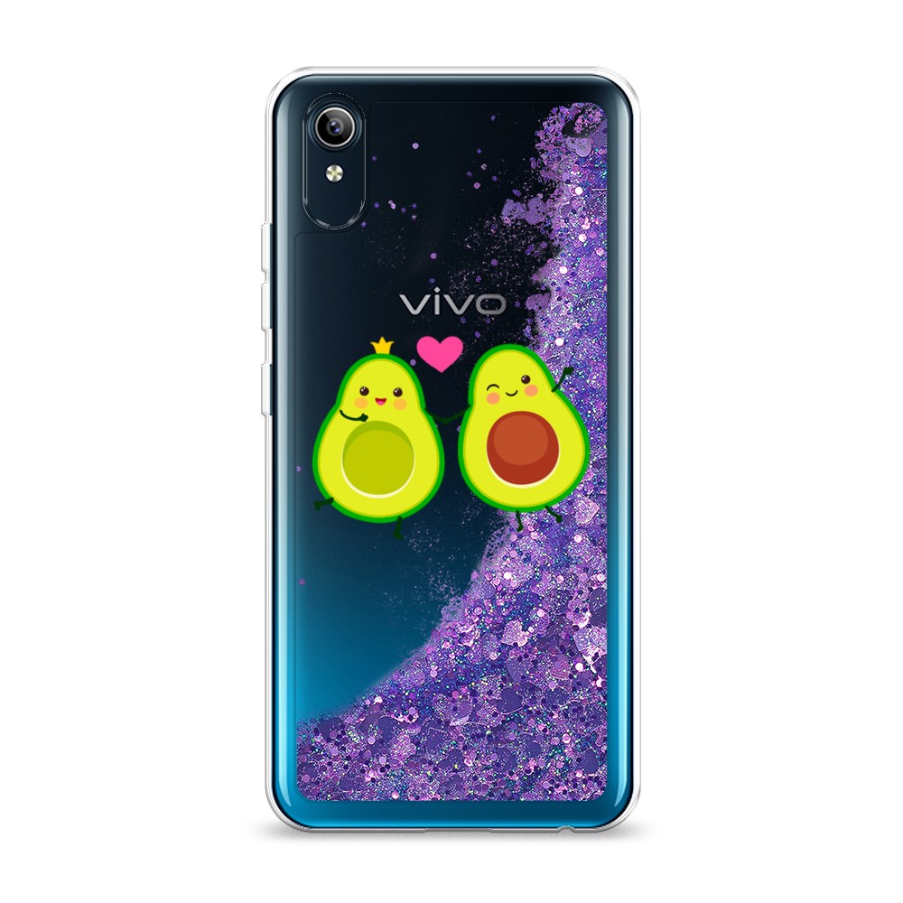 

Жидкий чехол с блестками "Авокадо любят" на Vivo Y91c, 262892-1