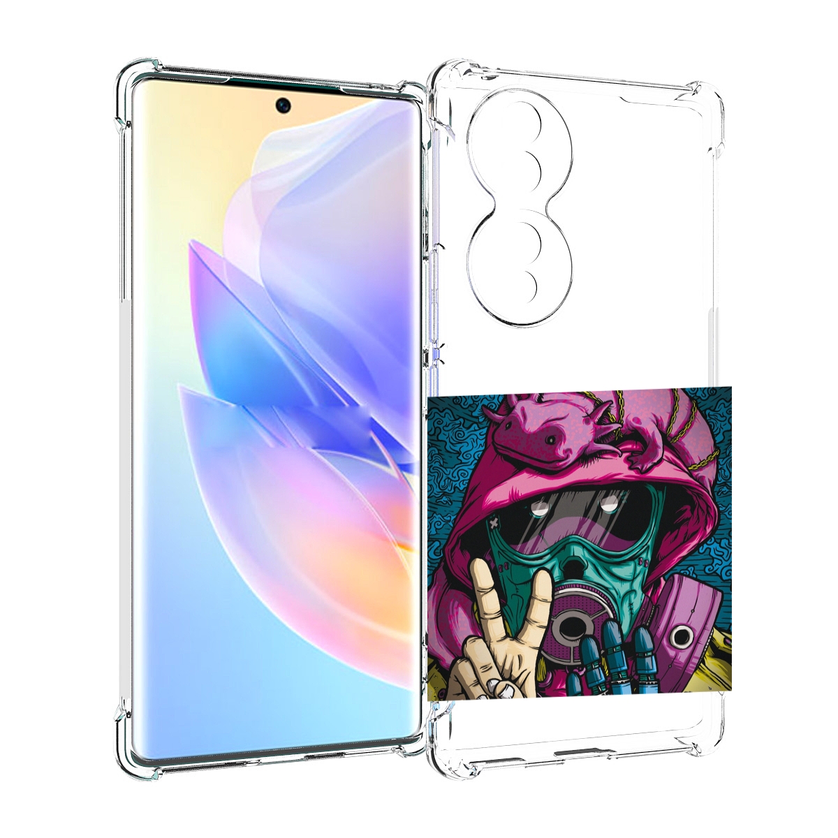 

Чехол MyPads Всем-мир для Honor 70, Прозрачный, Tocco