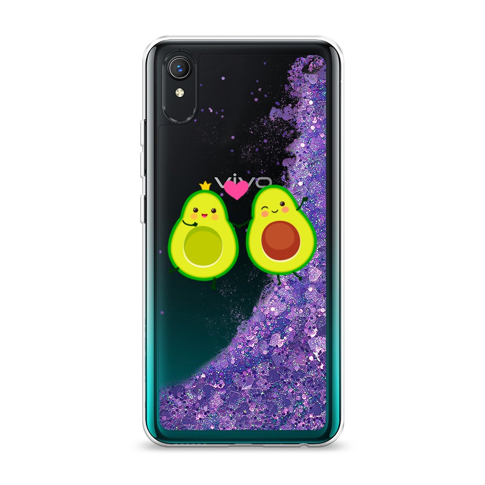 

Жидкий чехол с блестками "Авокадо любят" на Vivo Y1s, 263292-1