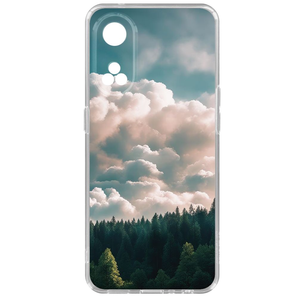 

Чехол-накладка Krutoff Clear Case Облачно для Oppo Reno8T, Прозрачный