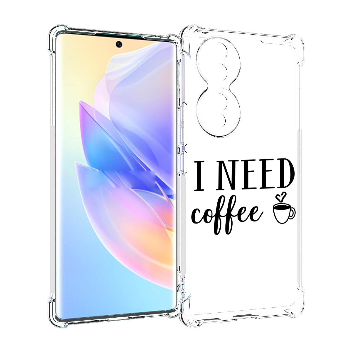 

Чехол MyPads Мне нужен кофе для Honor 70, Прозрачный, Tocco