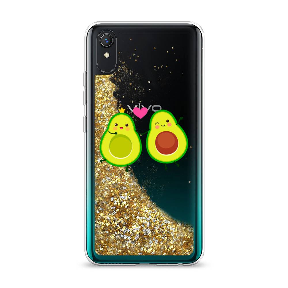 

Жидкий чехол с блестками "Авокадо любят" на Vivo Y1s, 263290-1