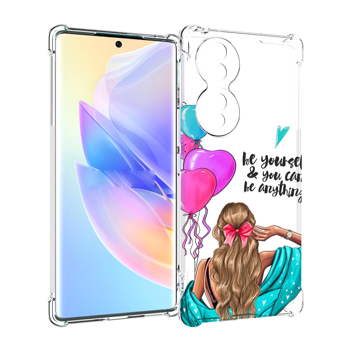 

Чехол MyPads Будь-собой для Honor 70, Прозрачный, Tocco