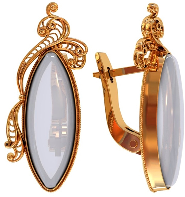 

Серьги женские из серебра ПРИВОЛЖСКИЙ ЮВЕЛИР 362583-LN, лунный камень, 362583-LN