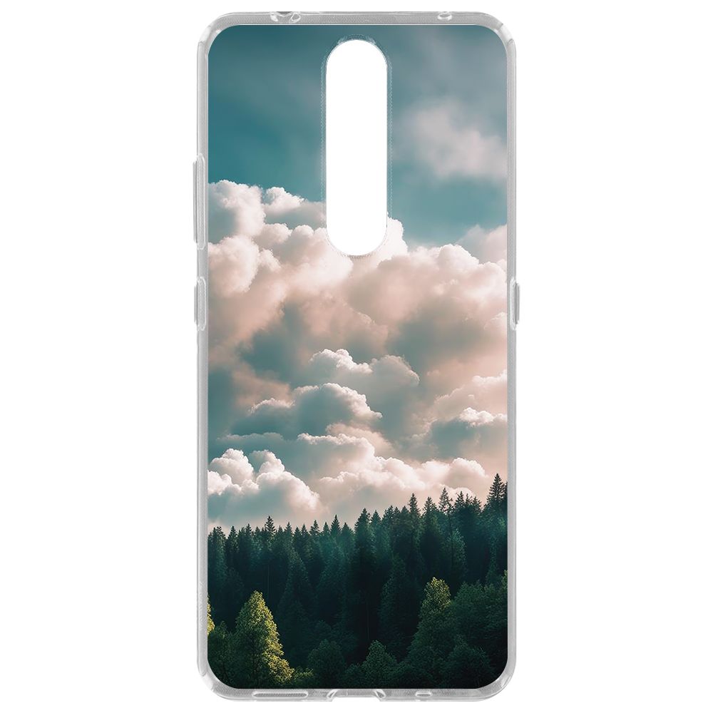 

Чехол-накладка Krutoff Clear Case Облачно для Nokia 2.4, Прозрачный