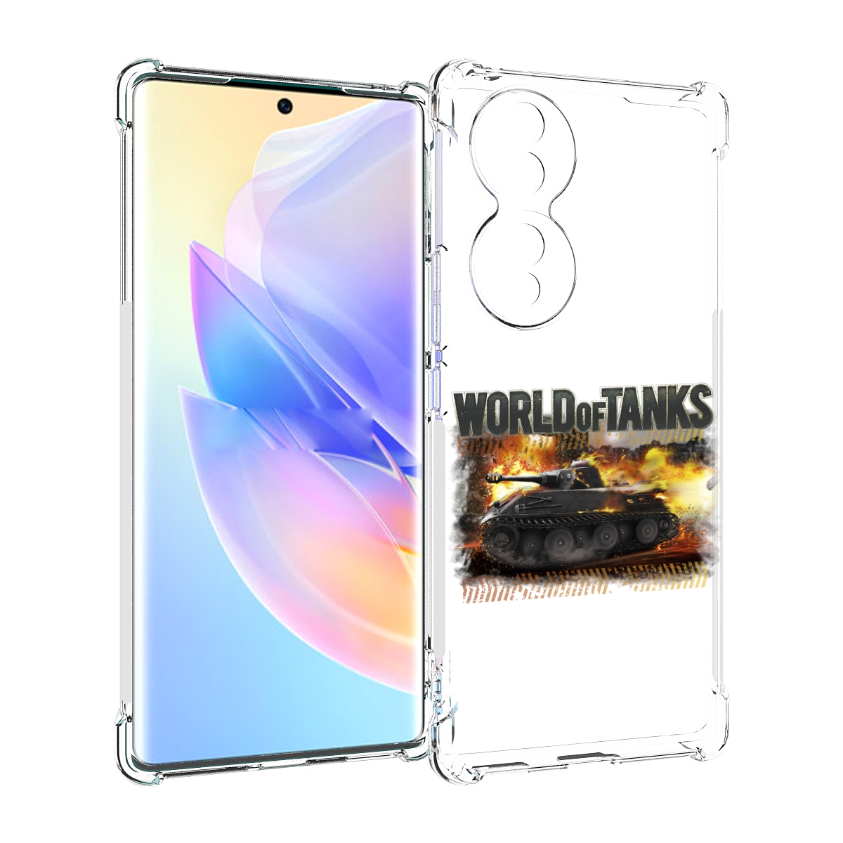

Чехол MyPads Мир танков-2 для Honor 70, Прозрачный, Tocco
