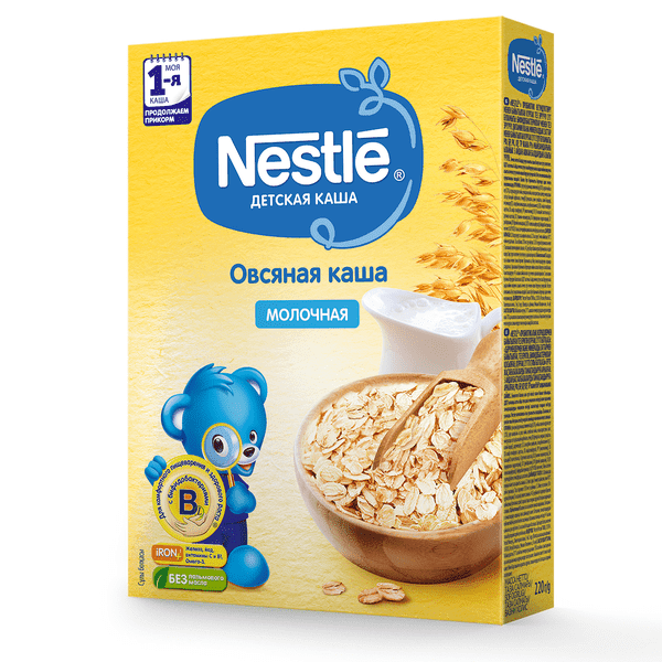 Каша молочная Nestle Овсяная с 5 мес. 220 г