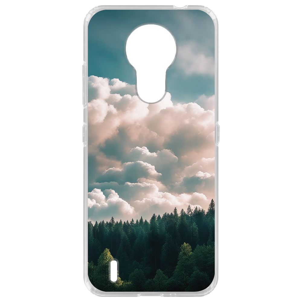 

Чехол-накладка Krutoff Clear Case Облачно для Nokia 1.4, Прозрачный