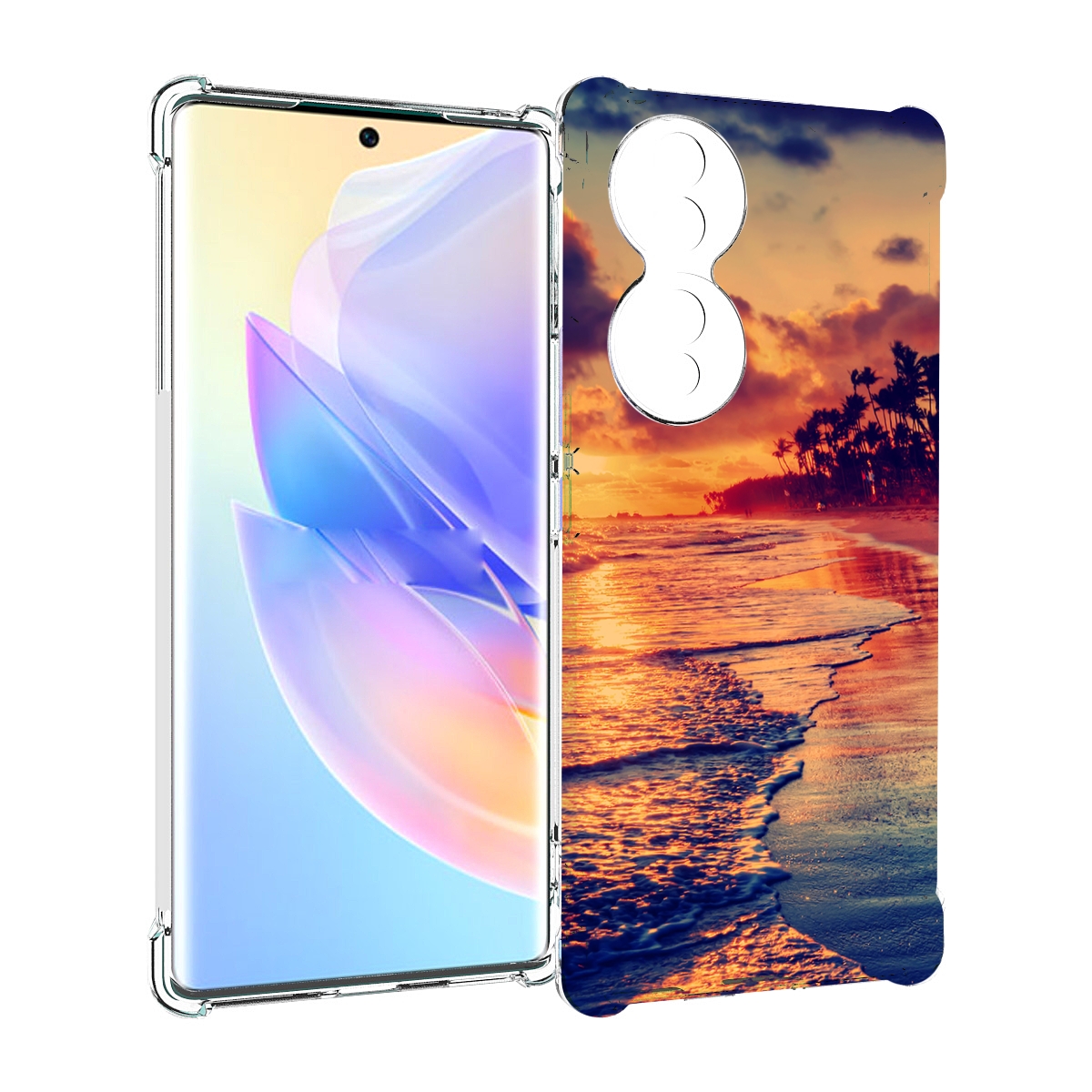 

Чехол MyPads Берег для Honor 70, Прозрачный, Tocco