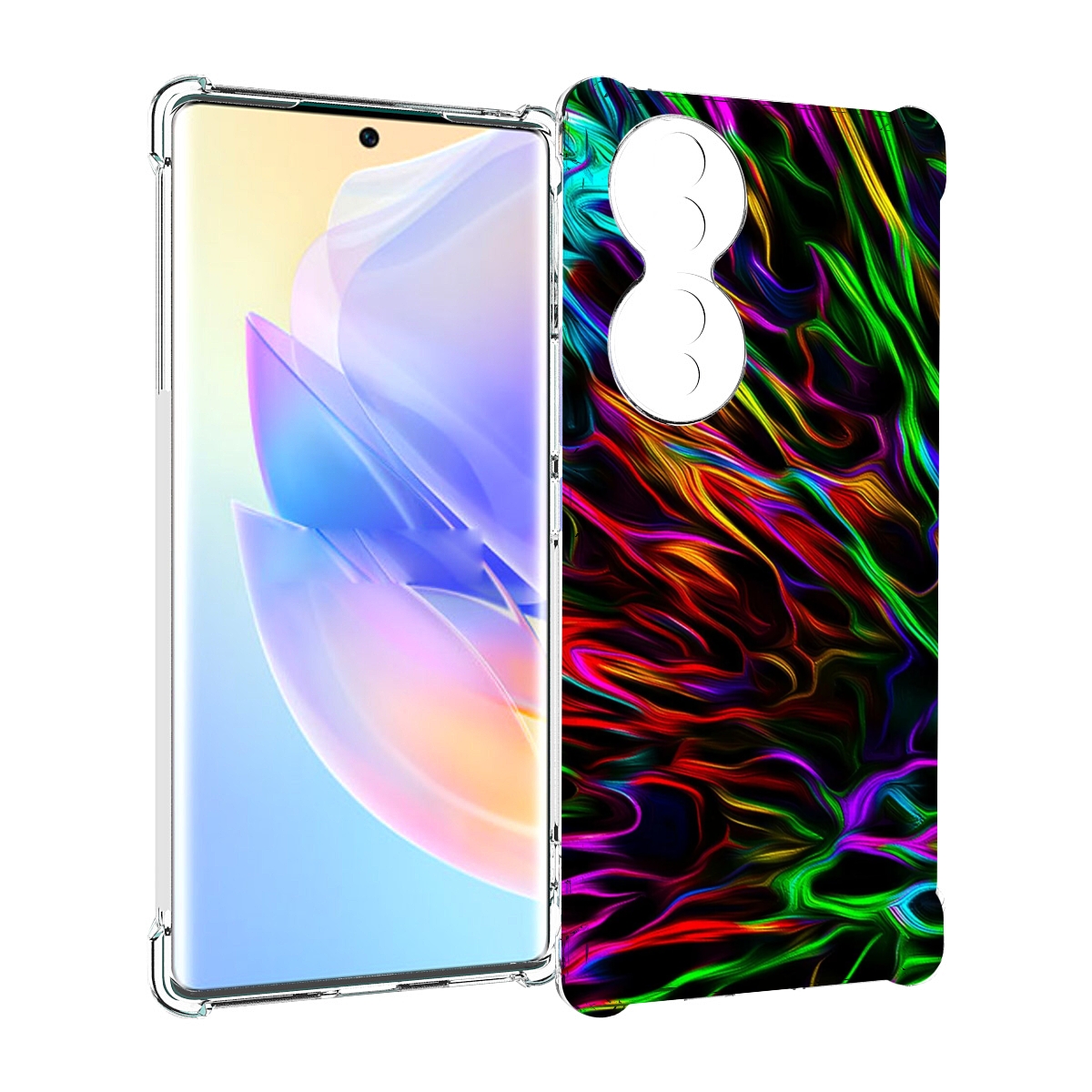 

Чехол MyPads Бензин для Honor 70, Прозрачный, Tocco
