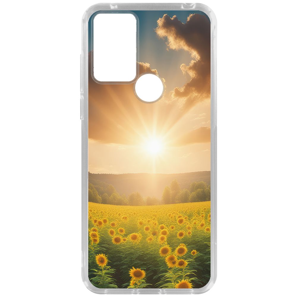 

Чехол-накладка Krutoff Clear Case Солнечно для TCL 305, Прозрачный