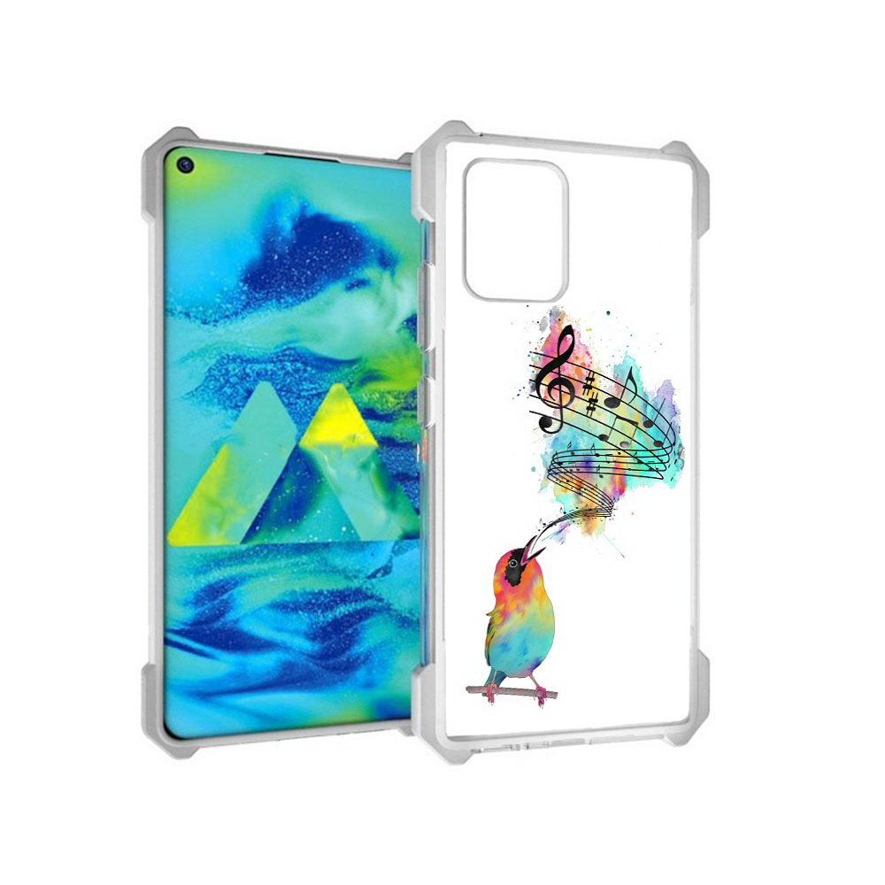 

Чехол MyPads Tocco для Samsung Galaxy S10 Lite певчая птичка (PT143840.502.536), Прозрачный, Tocco