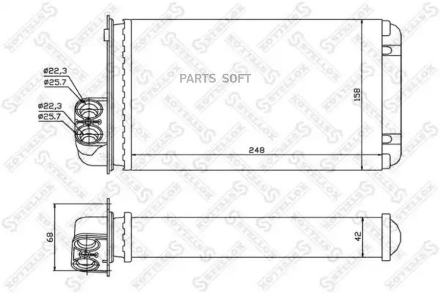 

10-35042-sx_радиатор печки_ peugeot 406 all 99>