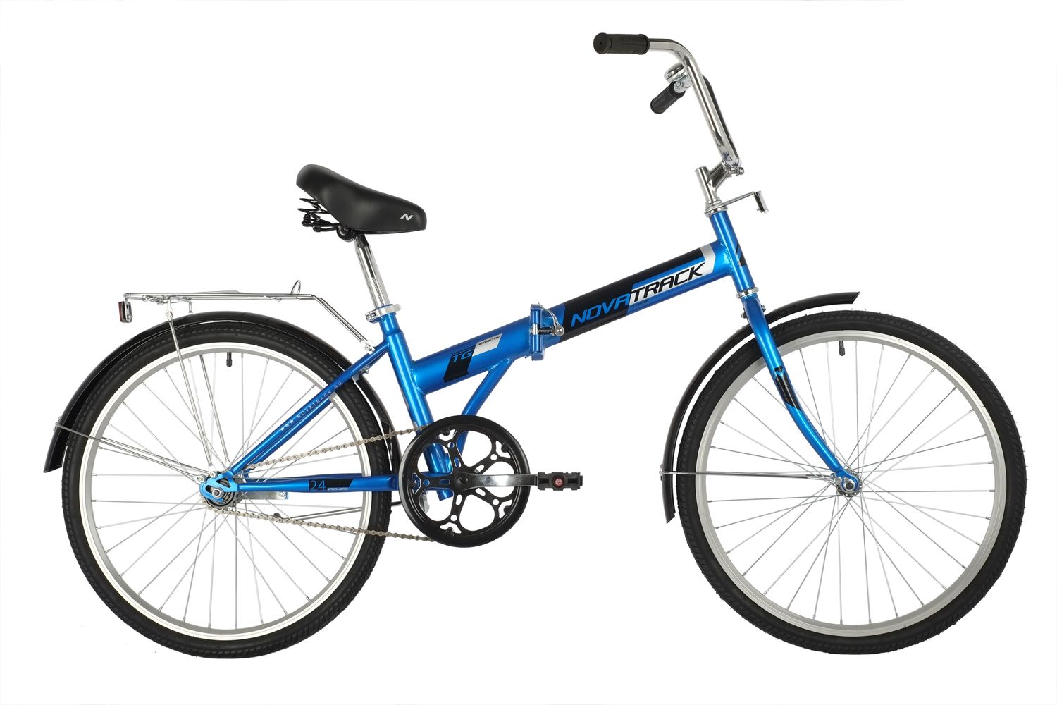 фото Novatrack велосипед складные tg-24 classic, год 2021 , цвет синий