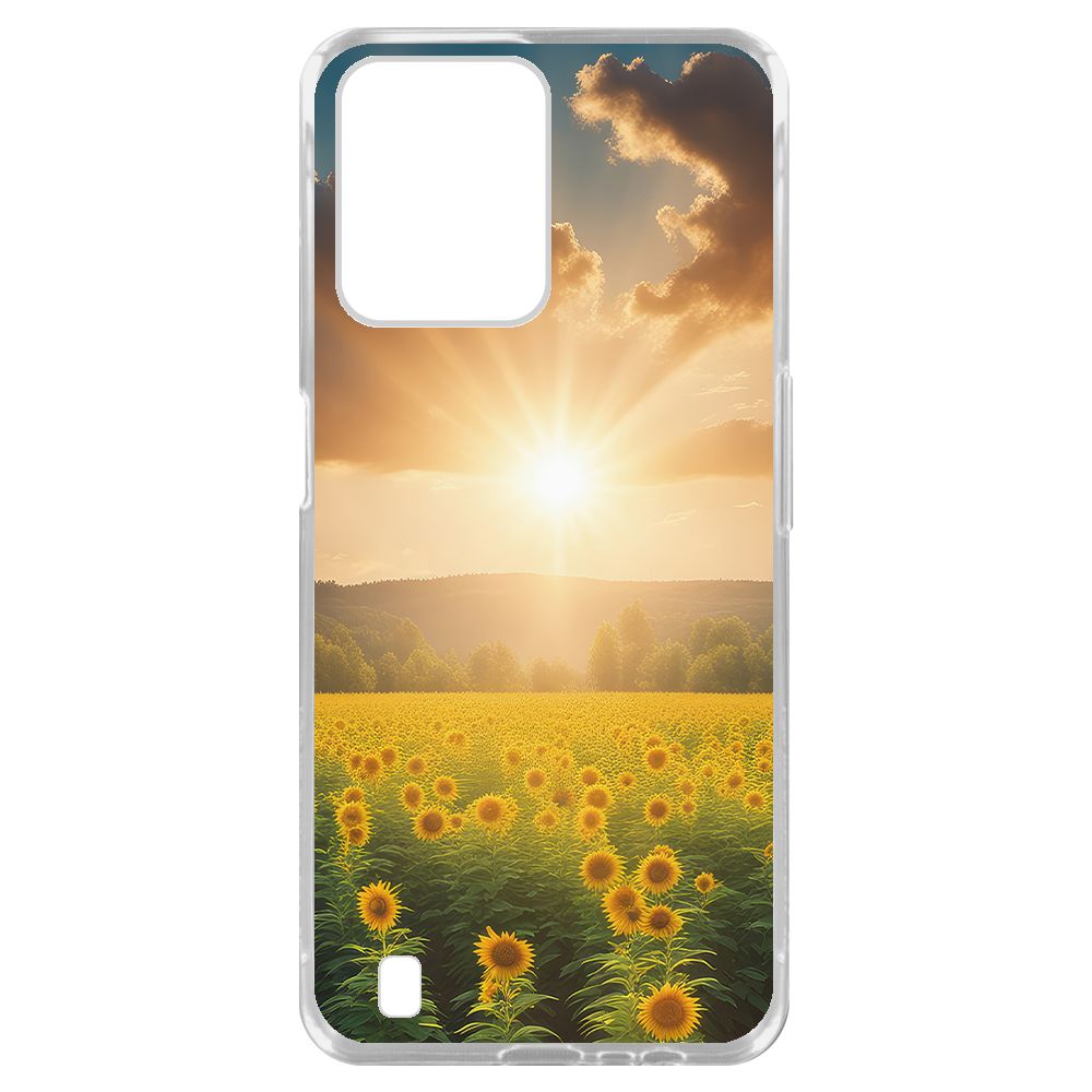

Чехол-накладка Krutoff Clear Case Солнечно для Realme C31, Прозрачный