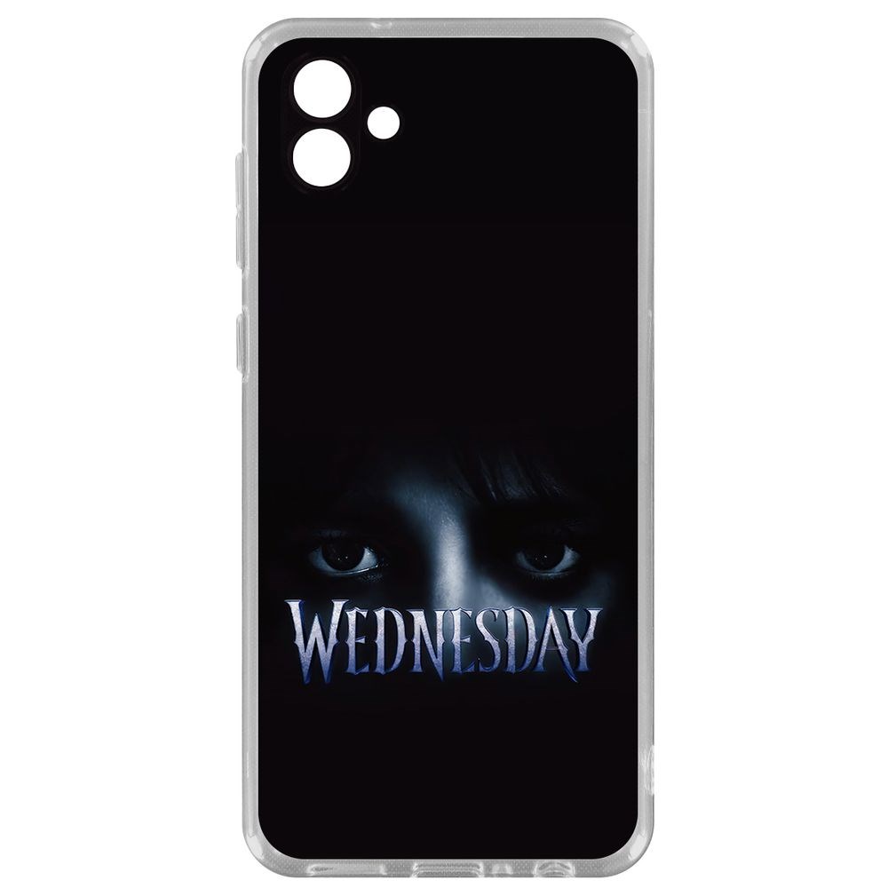

Чехол Уэнсдей Аддамс - Логотип для Samsung Galaxy A04 (A045), Прозрачный