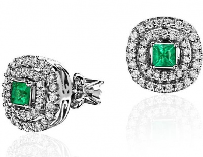 

Серьги из белого золота с бриллиантом Эстет 01С6213710-1, 01С6213710-1