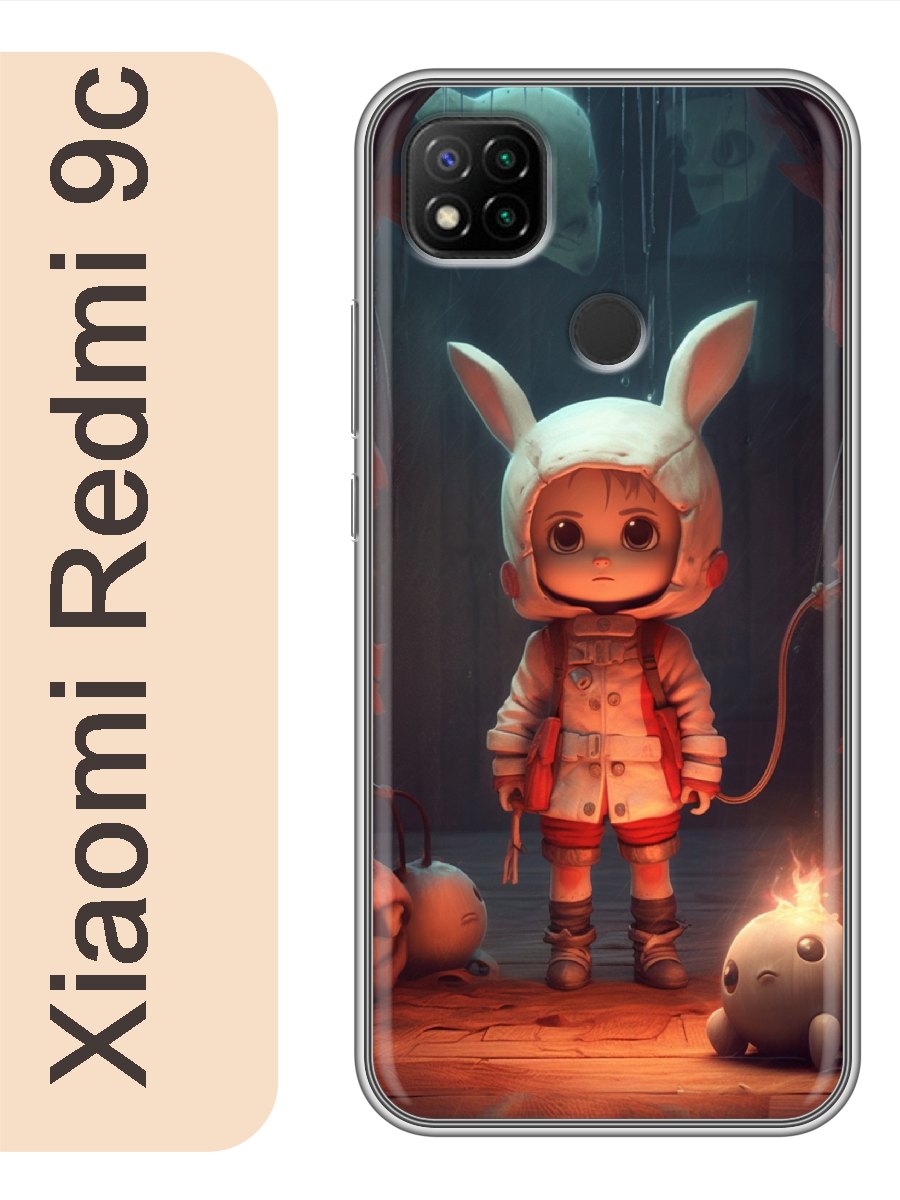 

Чехол на Xiaomi Redmi 9c Девочка в костюме 953, Прозрачный, red9canim