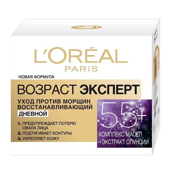 Крем для лица LOREAL Возраст Эксперт 55+ лет дневной Антивозрастной уход 50мл